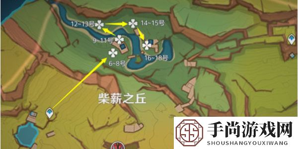 《原神》5.1版本灼灼彩菊采集路线